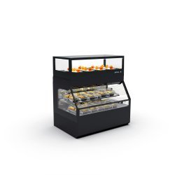 Vitrina modular Combi COC2F con calor seco y refrigeración ventilada, 1 estante y puertas ciega inferior + correderas