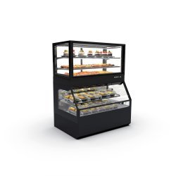 Vitrina modular Combi COC5F con calor seco y refrigeración ventilada, 3 estantes y puertas ciega inferior + correderas