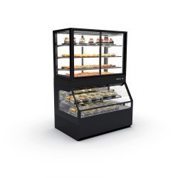 Vitrina modular Combi COC8AF con calor seco y refrigeración ventilada, 4 estantes y puertas ciega inferior + correderas