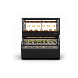 Vitrina Combi COF5F refrigerada con 3 estantes regulables y puertas correderas