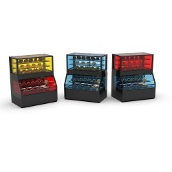 Vitrina Combi COF8AF refrigerada con 4 estantes regulables y puertas correderas