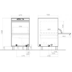Lavavajillas industrial especial para bandejas y utensilios grandes modelo N800H EVO2