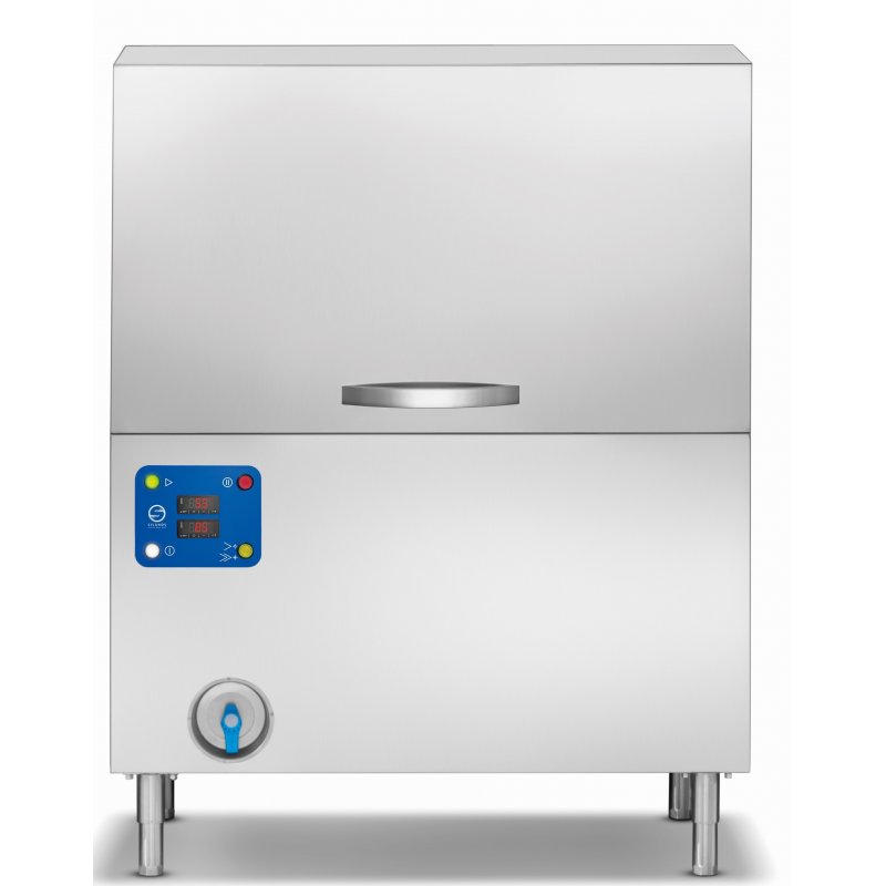 Lavavajillas túnel industrial TC100 para hostelería con sistema HY-NRG y puerta guillotina Lavavajillas túnel industrial TC100 para hostelería con sistema HY-NRG y puerta guillotina