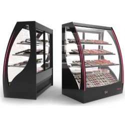 Vitrina refrigerada profesional Sayl PAK-CCA para vinos, pastelería y bebidas con estantes regulables LED