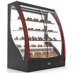 Vitrina refrigerada profesional Sayl PAK-CCA para vinos, pastelería y bebidas con estantes regulables LED