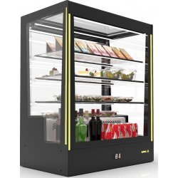Vitrina refrigerada Sayl Pak PAK-RAC compacta para hostelería con frío ventilado y estantes iluminados LED