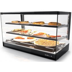 Vitrina caliente sobremostrador Sahara Tapas CLO26S-2 de calor seco y 2 estantes regulables