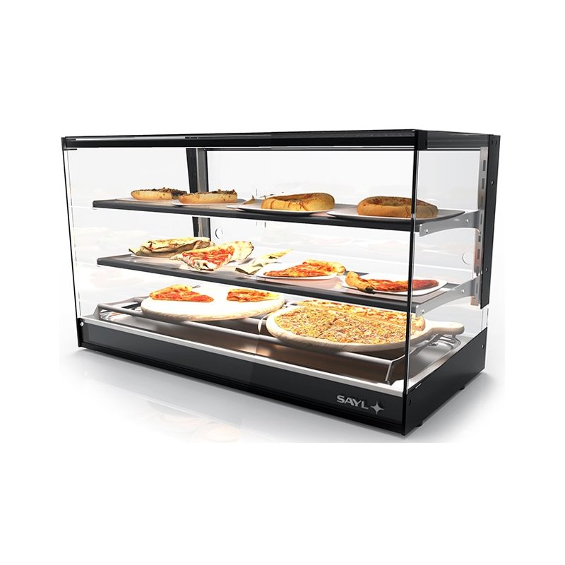 Vitrina caliente sobremostrador Sahara Tapas CLO26S-2 de calor seco y 2 estantes regulables Vitrina caliente sobremostrador Sahara Tapas CLO26S-2 de calor seco y 2 estantes regulables