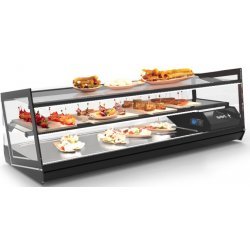 Vitrina sobremostrador Kube VCKB4P con control electrónico y triple exposición para productos frescos