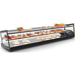Vitrina sobremostrador Kube VCKB8P de máxima capacidad con control electrónico y triple exposición