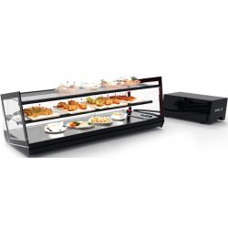 Vitrina refrigerada Kube VCKB4GRP sobremostrador con triple exposición y grupo remoto