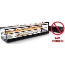 Vitrina refrigerada Kube VCKB6GRZP sobremostrador de 1175 mm con triple exposición y puertas correderas