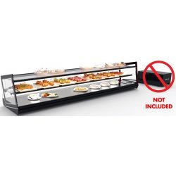 Vitrina refrigerada sobremostrador Kube VCKB8GRZP de triple exposición con grupo remoto