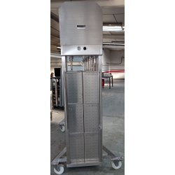 Prensa vertical para queso de acero inoxidable con 10 pistones neumáticos con puertas Scovali SCPV-10EV-P