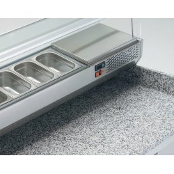 Mesa fría para pizza de 2 puertas 40x60