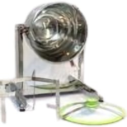 Mezcladora manual de sobremesa para polvos alimentarios, químicos o cosméticos con cuba de 20l