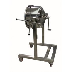 Mezcladora manual de sobremesa para polvos alimentarios, químicos o cosméticos con cuba de 60l