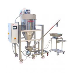 Mezcladora motorizada para polvos alimentarios, químicos o cosméticos con cuba de 200l