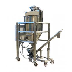 Mezcladora motorizada para polvos alimentarios, químicos o cosméticos 300l