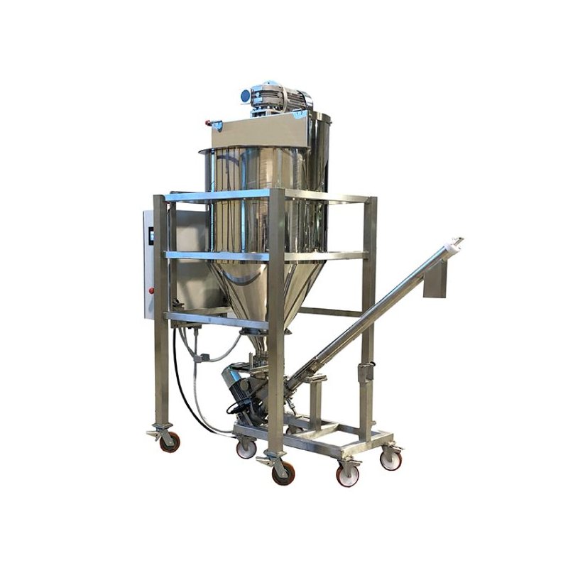 Mezcladora motorizada para polvos alimentarios, químicos o cosméticos 300l