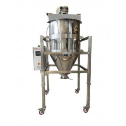 Mezcladora motorizada para polvos alimentarios, químicos o cosméticos con cuba de 500l