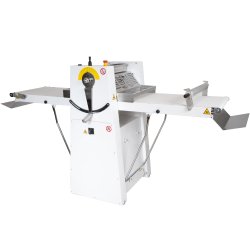 Laminadora de masa extraíble PM500 con cintas de velocidad variable y mesas plegables