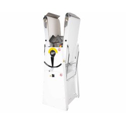 Laminadora de masa extraíble PM500 con cintas de velocidad variable y mesas plegables Laminadora de masa extraíble PM500 con cintas de velocidad variable y mesas plegables