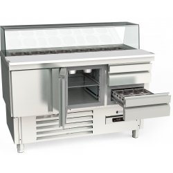 Mesa fría para ensaladas GN1/1 MFS-100C