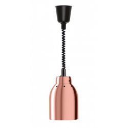 Lámpara de calor MINIMAL de acero en tono cobre extensible hasta 190 centímetros