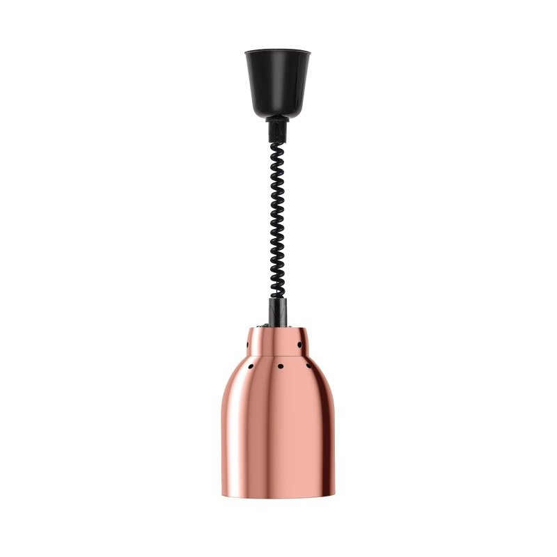 Lámpara de calor MINIMAL de acero en tono cobre extensible hasta 190 centímetros Lámpara de calor MINIMAL de acero en tono cobre extensible hasta 190 centímetros