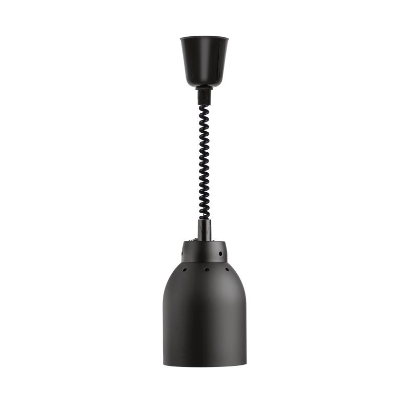 Lámpara de calor MINIMAL de acero en tono negro mate extensible hasta 190 centímetros Lámpara de calor MINIMAL de acero en tono negro mate extensible hasta 190 centímetros