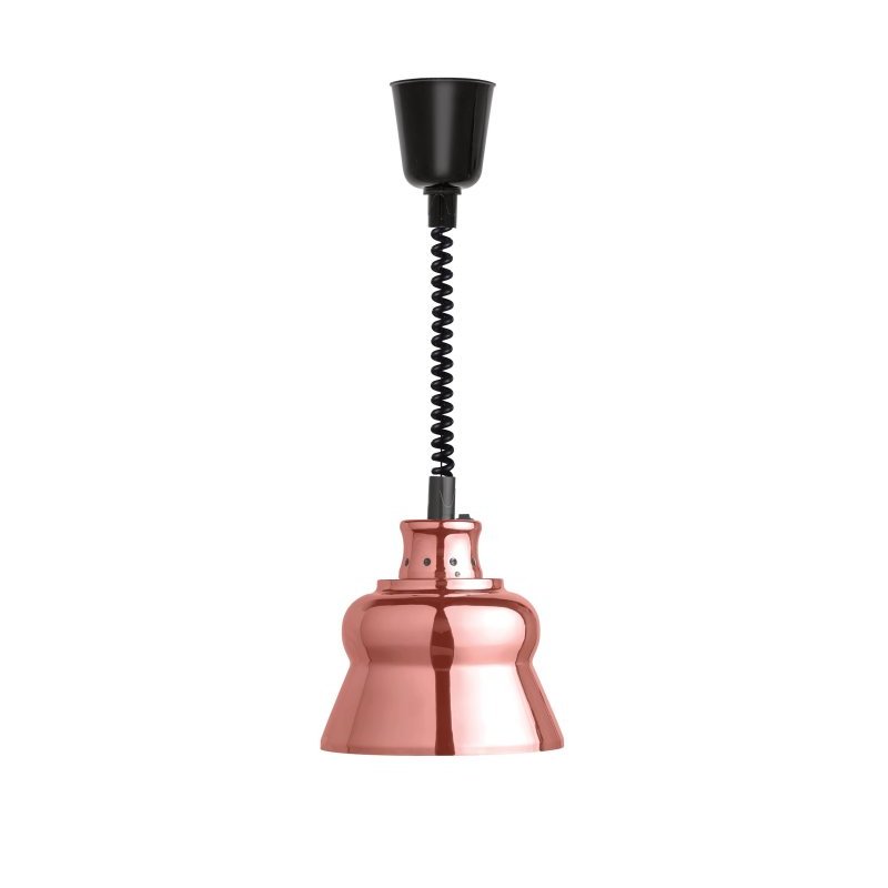 Lámpara de calor RETRO cromada de acero en tono cobre extensible hasta 190 centímetros Lámpara de calor RETRO cromada de acero en tono cobre extensible hasta 190 centímetros