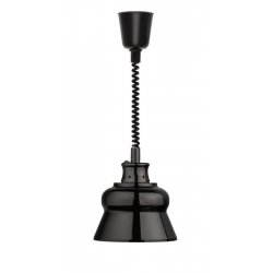 Lámpara de calor RETRO cromada de acero en tono Space Gray extensible hasta 190 centímetros