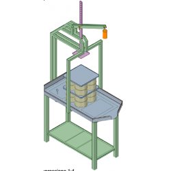 Prensa de queso mecánica CP de 1 brazo