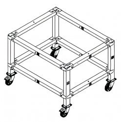 Soporte abierto con ruedas para hornos TL105