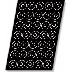 Molde Flexipan en forma de Savarins redondos