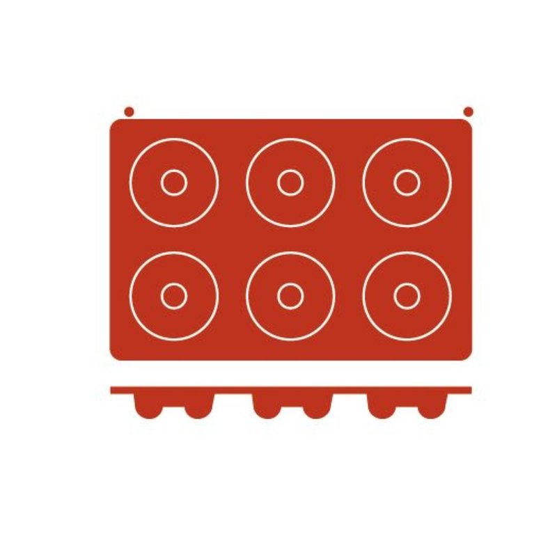 Molde de silicona de tamaño GN 1/3 en forma de Savarin de 7,2 centímetros