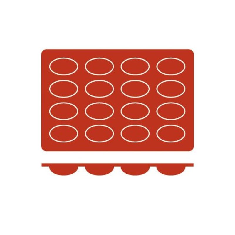 Molde de silicona de tamaño GN 1/3 en forma de Oval