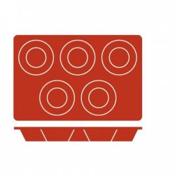 Molde de silicona de tamaño GN 1/3 en forma de Muffin de 8 centímetros