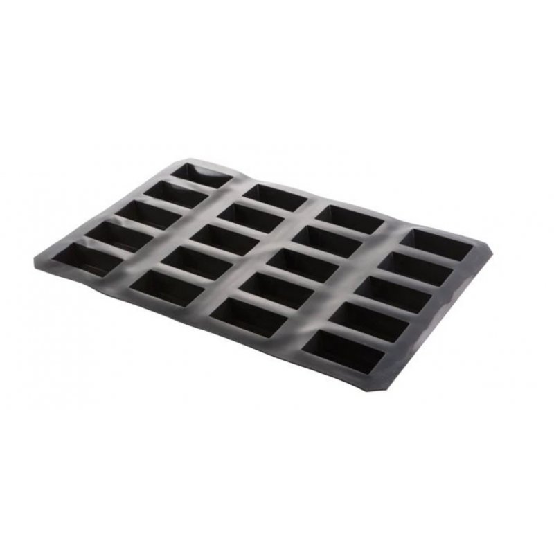 Molde de silicona de 60 x 40 centímetros en forma de Mini-cakes de 10 x 5 centímetros