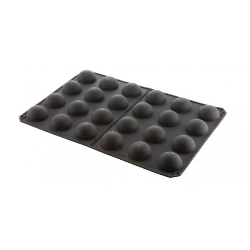Molde de silicona de 60 x 40 centímetros en forma de Semi-esferas de 7 centímetros