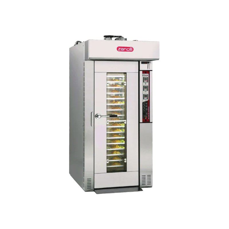 Horno rotativo de conveccion electrico o a gas Zanolli Rotor Wind 3 para pastelería y panadería