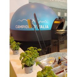 Horno a gas Zanolli AVGVSTO PR12 Touch IOT con base giratoria para pizzas tradicionales y gastronomia
