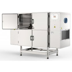 Deshidratador industrial BioMast Base WIFI de 40 bandejas 70x50 con control de humedad y pantalla táctil programable