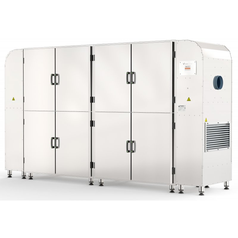 Deshidratador industrial BioMast Plus Twin wifi 176 bandejas 70x50 de doble flujo y pantalla táctil programable