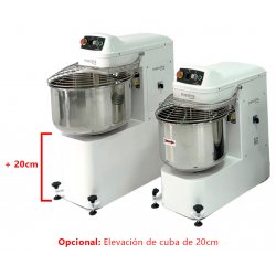 Amasadora de espiral de 1 motor con variador de velocidad de 40kg Massima M40MV