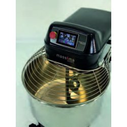 Amasadora de espiral de 2 motores con variador de velocidad y pantalla táctil de 50kg Massima M50PLUS