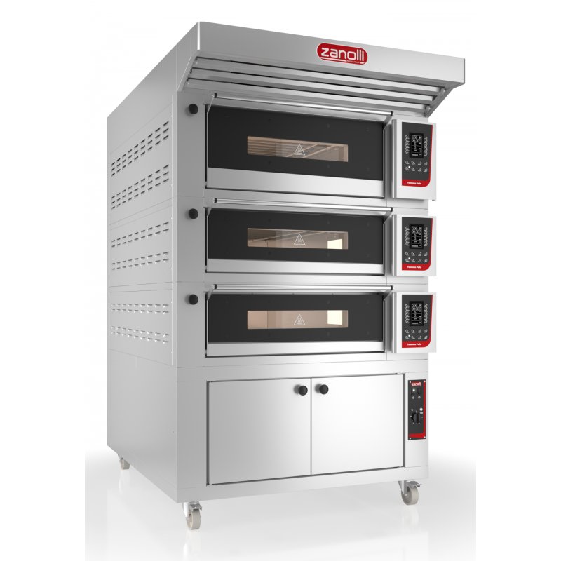 Horno eléctrico Zanolli Teorema Polis IOT 4 MC26 para pizza, pan y pastelería