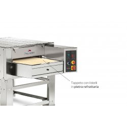 Horno de túnel estático Italforni con cinta de piedra de 45 cm a gas