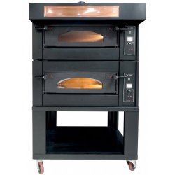 Horno Izzomyoven B2T para pizza en bandejas de 2 pisos